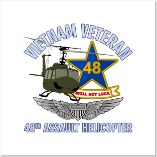 Vietnam Veteran - 48th Assault Helicopter Posters and Art